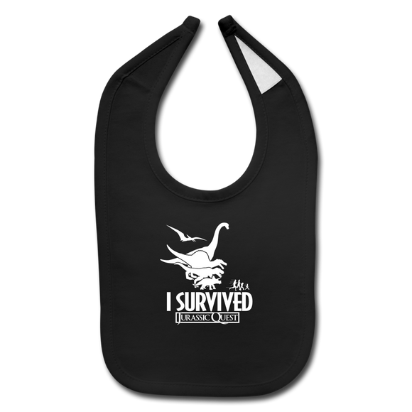 I Survived Jurassic Quest Bib - black