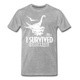 I Survived Jurassic Quest Classic - Adult T-Shirt - heather gray