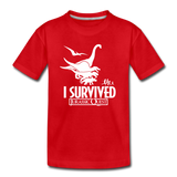 I Survived Jurassic Quest Classic - Youth T-shirt - red